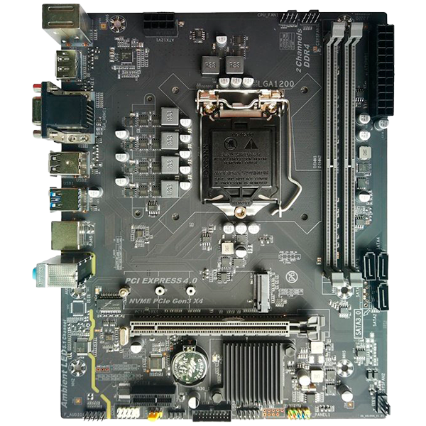 Arktek Intel H510 Chipset, Socket LGA1200, Dual Channel DDR4, Integrated Intel Graphics, 2 x DDR4...