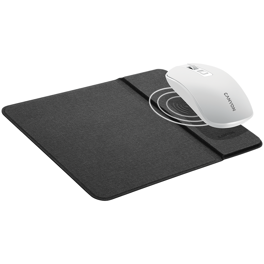 CANYON MP-W5, Mouse Mat with wireless charger, Input 5V/2A,9V2A Output 5W/7.5W/10W, 324*244*6mm, ...