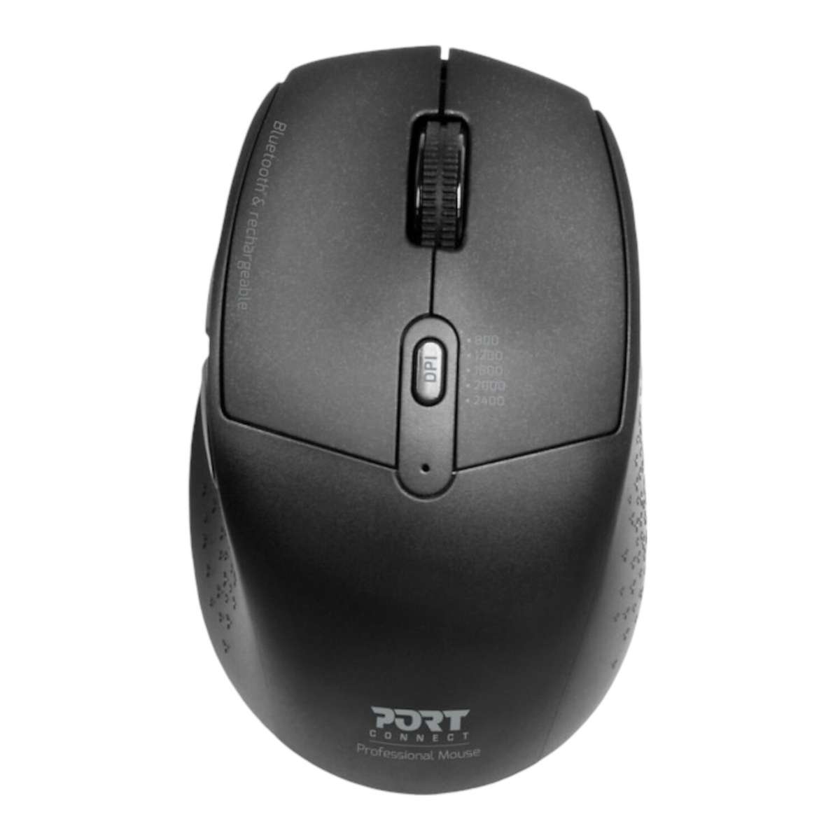 Port Connect 2.4GHz Wireless Bluetooth Rechargeable Mouse PRO