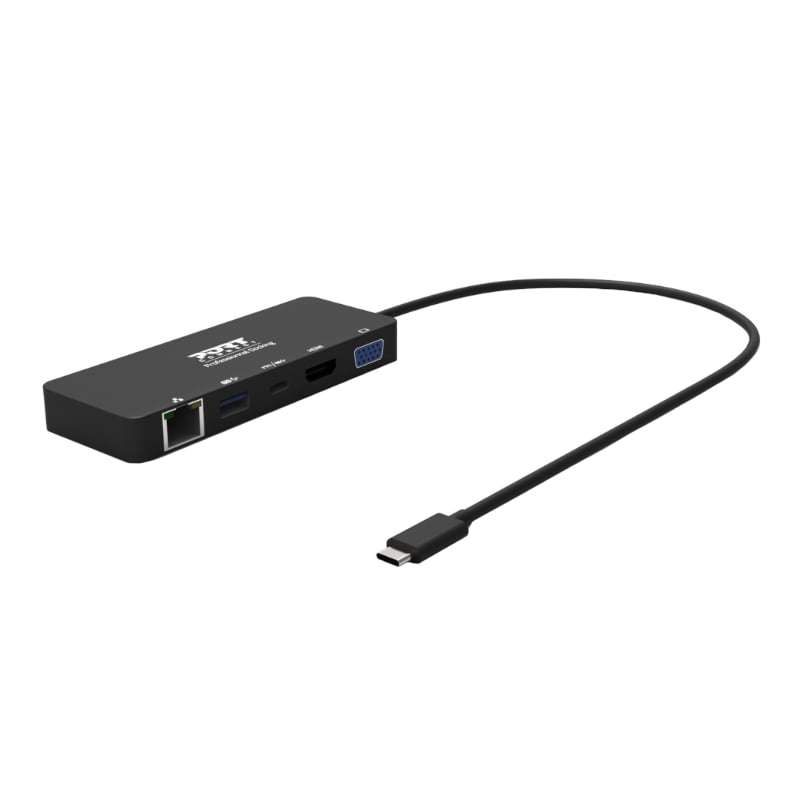 Port USB Type-C to 1 x RJ45 | 1 x USB3.0 SS | 1 x Type-C 85W PD | 1 x HDMI2.0 | 1 x VGA 30cm Cabl...