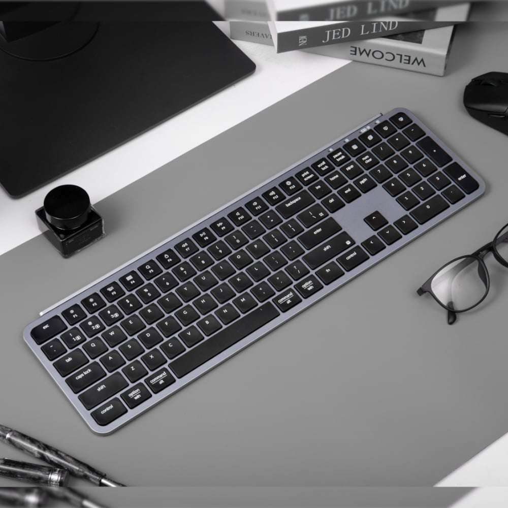 Keychron B6 Pro Ultra-Slim 100% Wireless Keyboard - Space Grey