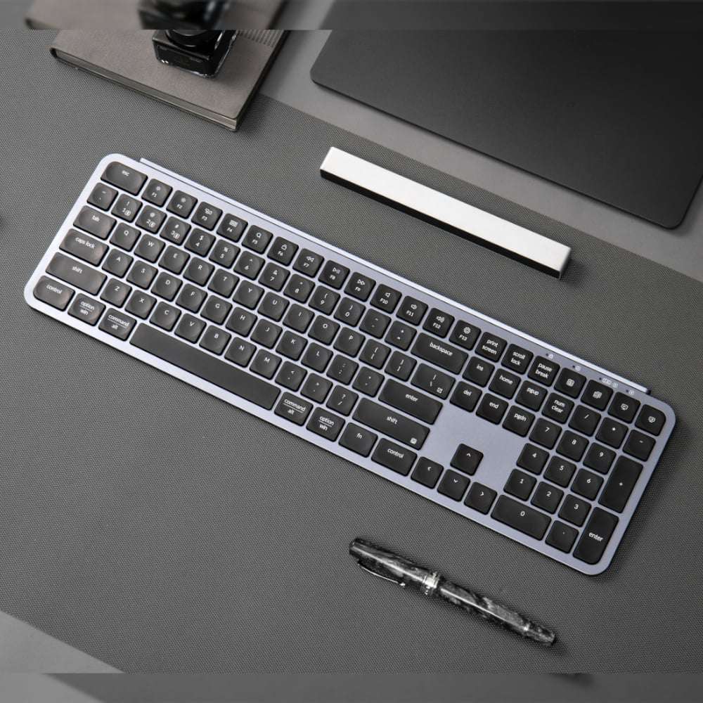Keychron B6 Pro Ultra-Slim 100% Wireless Keyboard - Space Grey