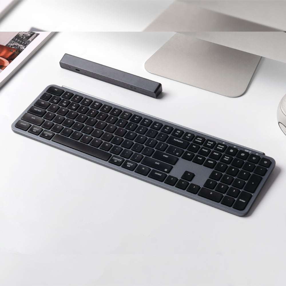 Keychron B6 Pro Ultra-Slim 100% Wireless Keyboard - Space Grey