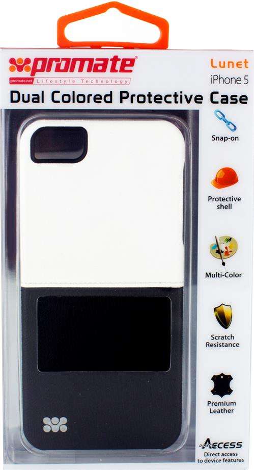 Promate White/Black Lunet iPhone 5 Durable case