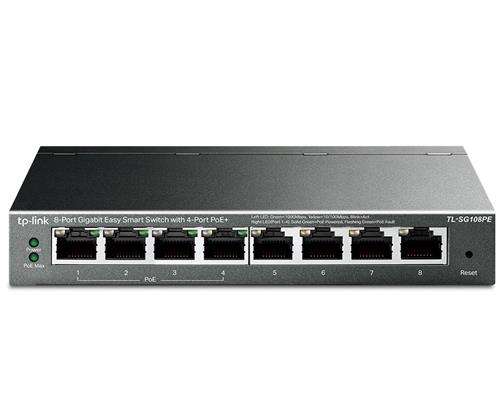TP Link 8 Port Gigabit Easy Smart Switch with 4 Port PoE