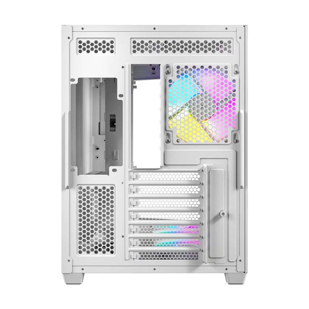Antec C5 ARGB ATX DUAL Mid Tower Gaming Chassis - White