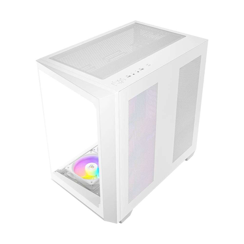 Antec C5 ARGB ATX DUAL Mid Tower Gaming Chassis - White