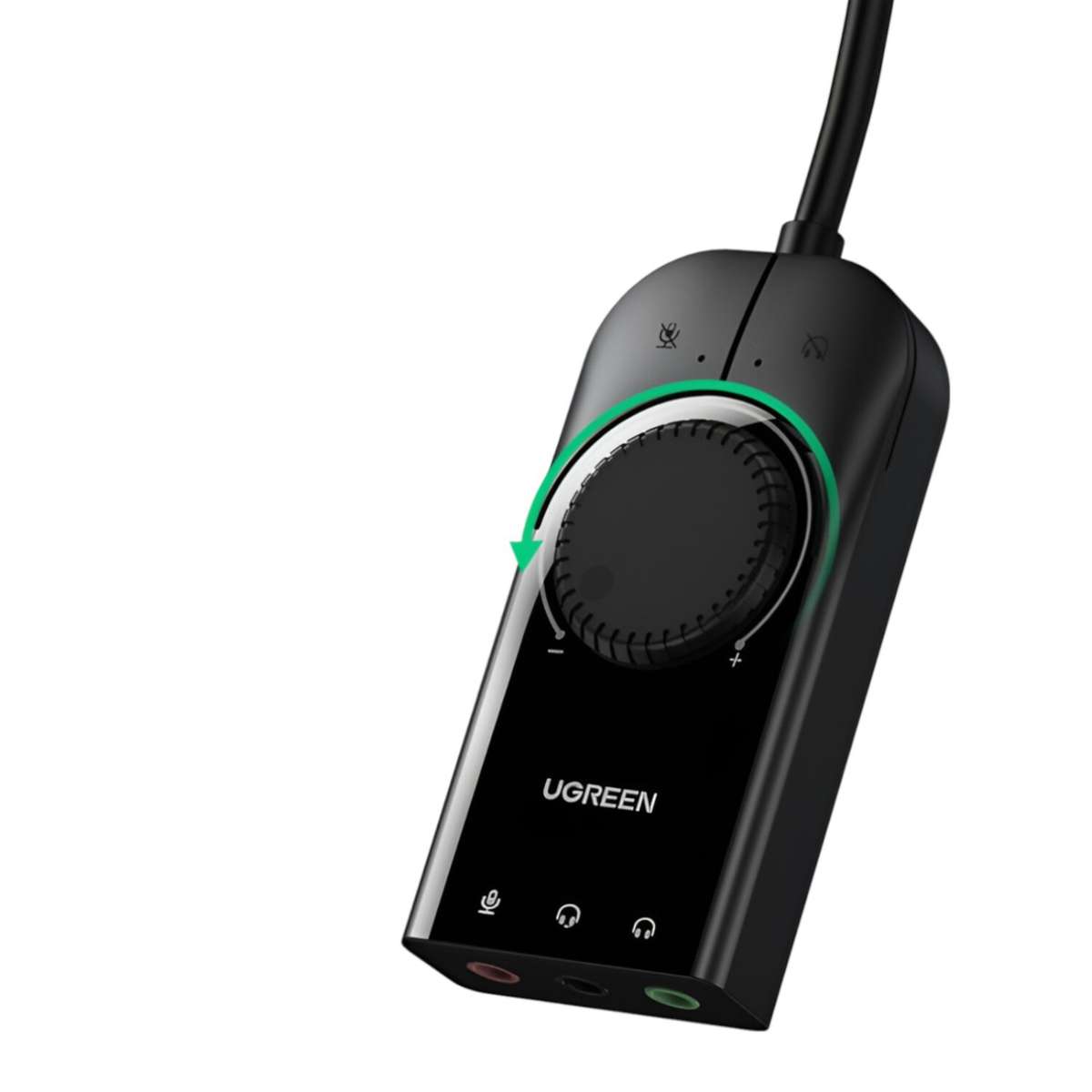 UGREEN CM129-40964 USB-A to 3.5mm External Stereo Sound Adapter - Black