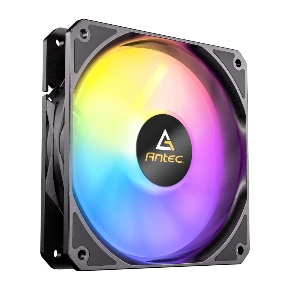 Antec P12 PWM 120mm ARGB Reverse Case Fan - Black