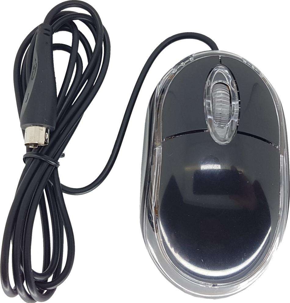 OPTICAL MOUSE PS2 BLACK 3 BUTTON