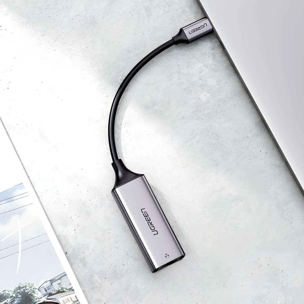 UGREEN CM199-50737 Type-C to Gigabit Ethernet Adapter - Silver