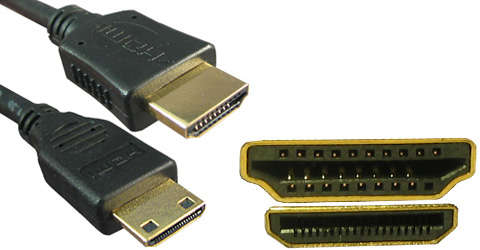 MINI HDMI MALE TO HDMI MALE 1.5M