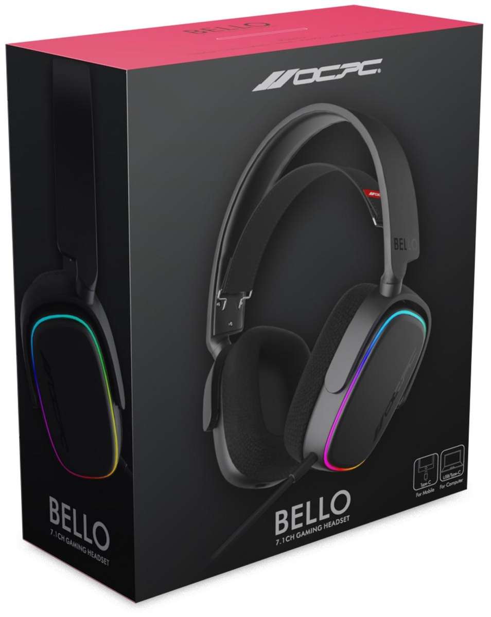 BELLO GAMING HEADSET 7.1 BLACK