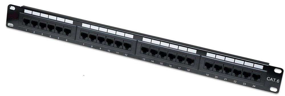 PATCH:CAT6 24 PORT POPULATED