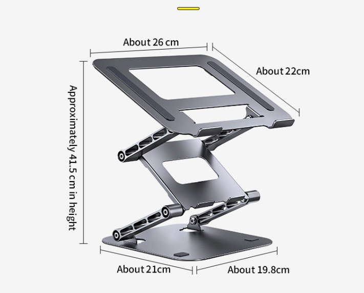 TRIPLE LIFT ADJUSTABLE ALU LAPTOP STAND