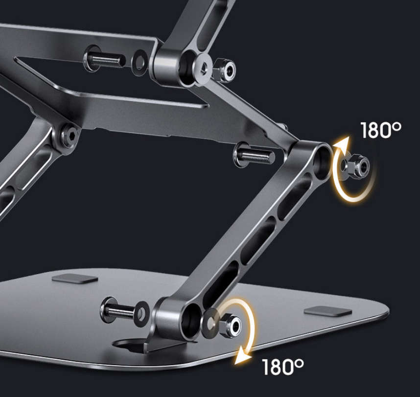 TRIPLE LIFT ADJUSTABLE ALU LAPTOP STAND