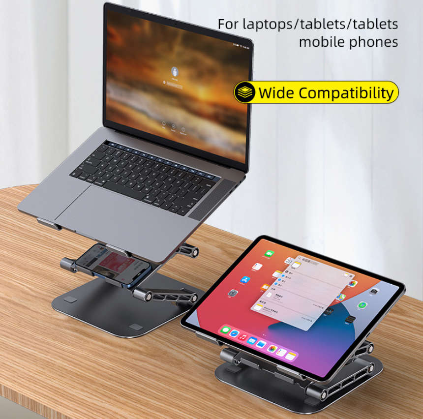 TRIPLE LIFT ADJUSTABLE ALU LAPTOP STAND