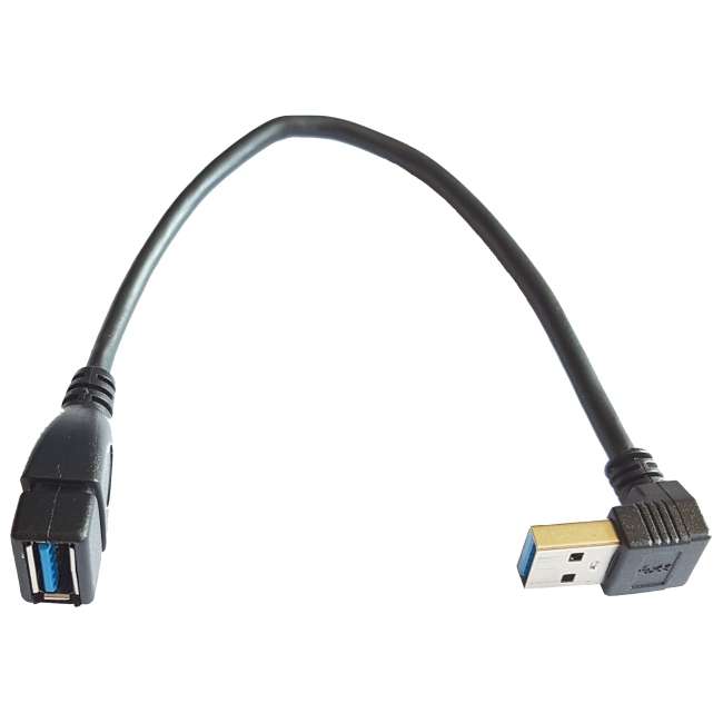 90 DEGREE USB 3 MALE TO USB 3 FEMALE