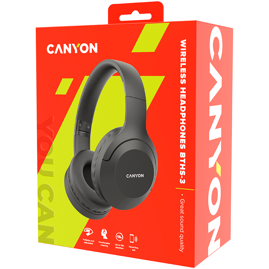 CANYON headset BTHS-3 Black
