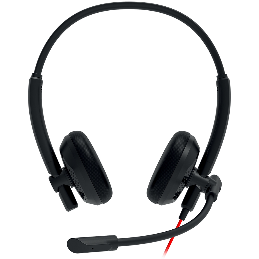CANYON PC headset HS-07 PC Mic 3.5/USB Flat 2.8m Black