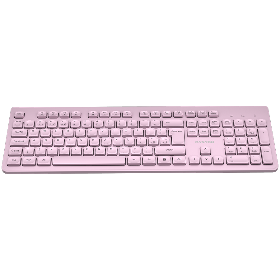 CANYON keyboard HKB-W01 UK/US AAA Wireless Pink