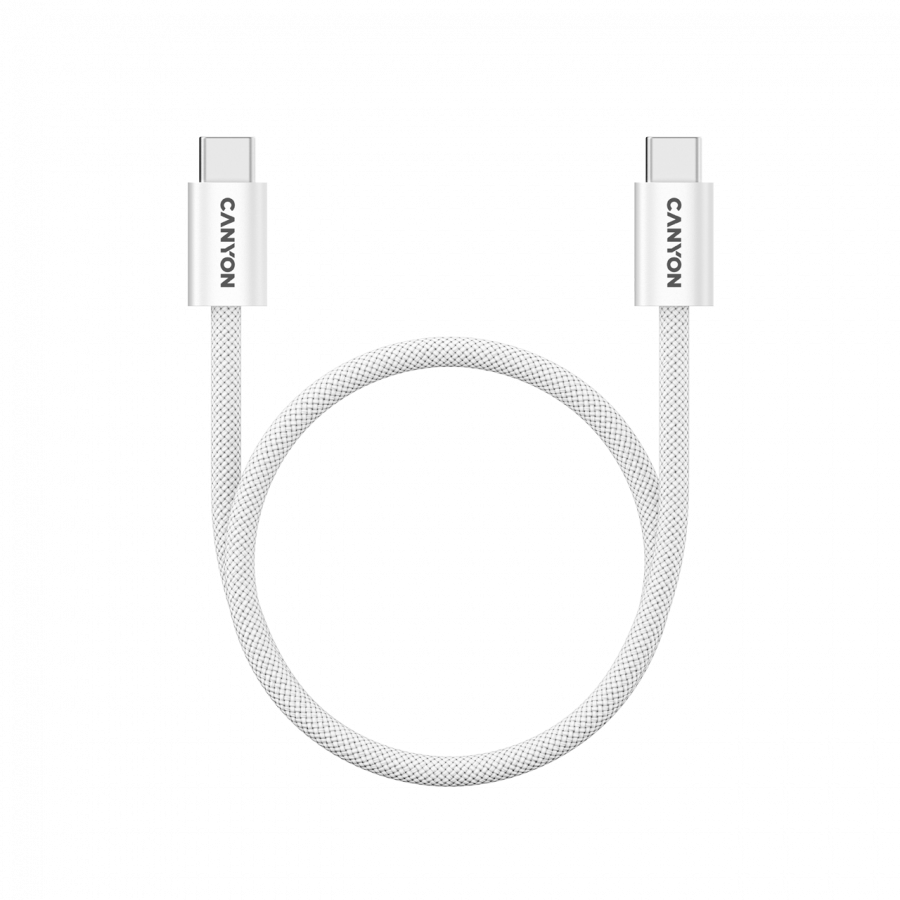 CANYON cable OnWire 60MG C-C 60W Magnet Braided 1m White