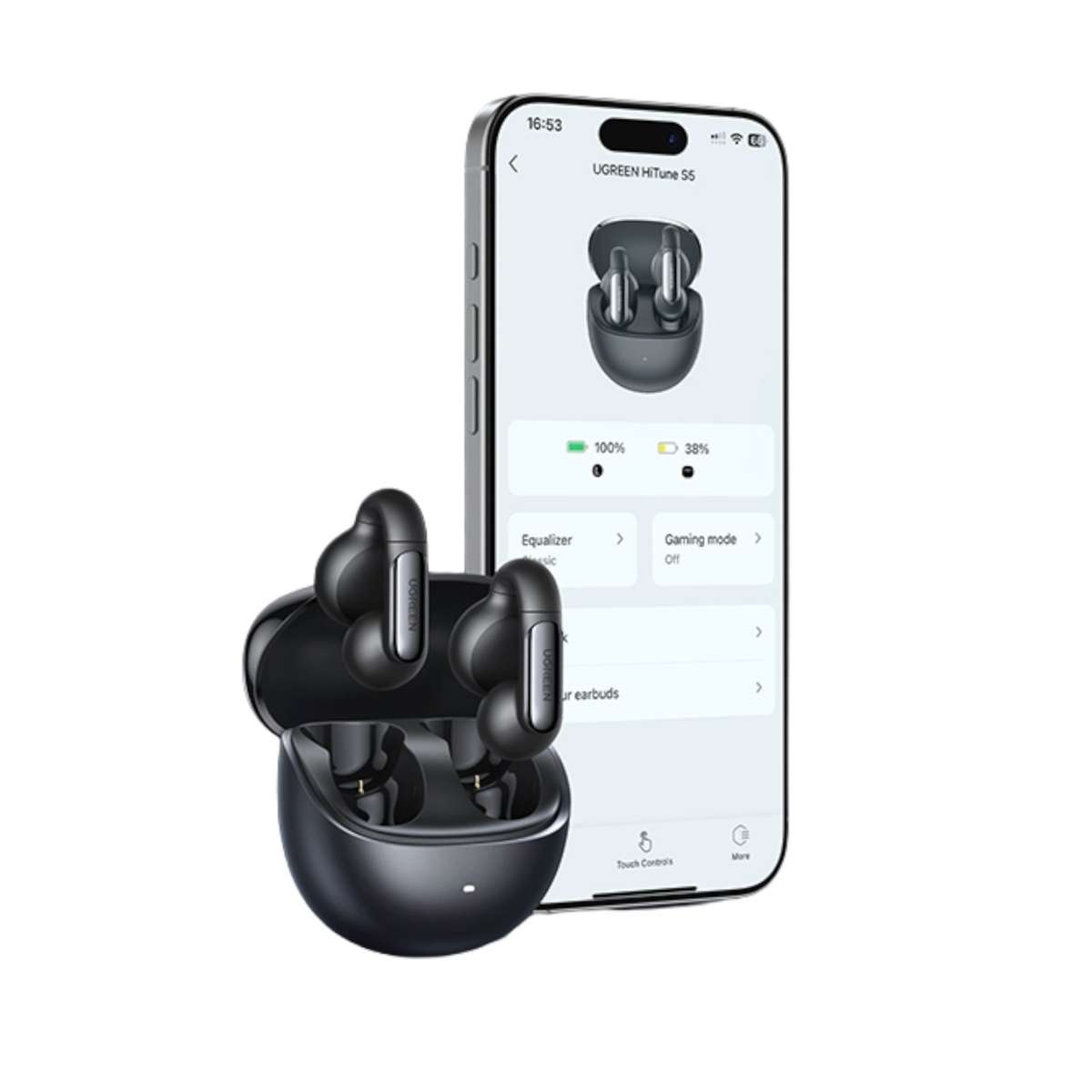 UGREEN HiTune S5 Open-Ear TWS Earbuds-Black
