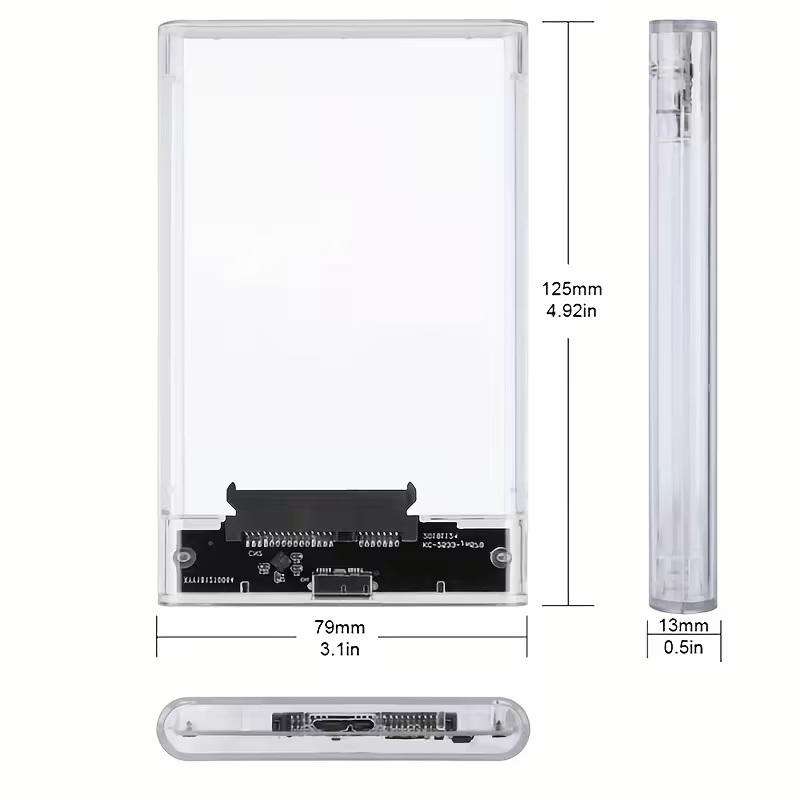EXT TRANSPARENT 2.5" SATA USB3.0