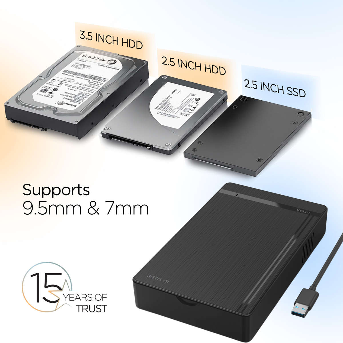 ENU3530 3.5" EXTERNAL HDD/SSD ENCLOSURE