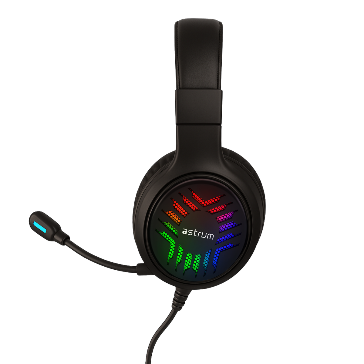 USB Wired Gaming Headset - 7.1 Surround Sound, RGB, Boom Mic - HG200