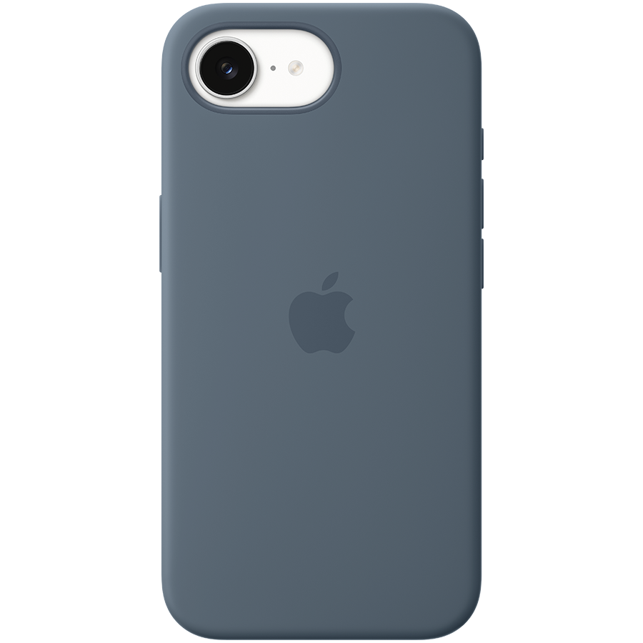 iPhone 17e Silicone Case with MagSafe - Anchor Blue,Model A3646
