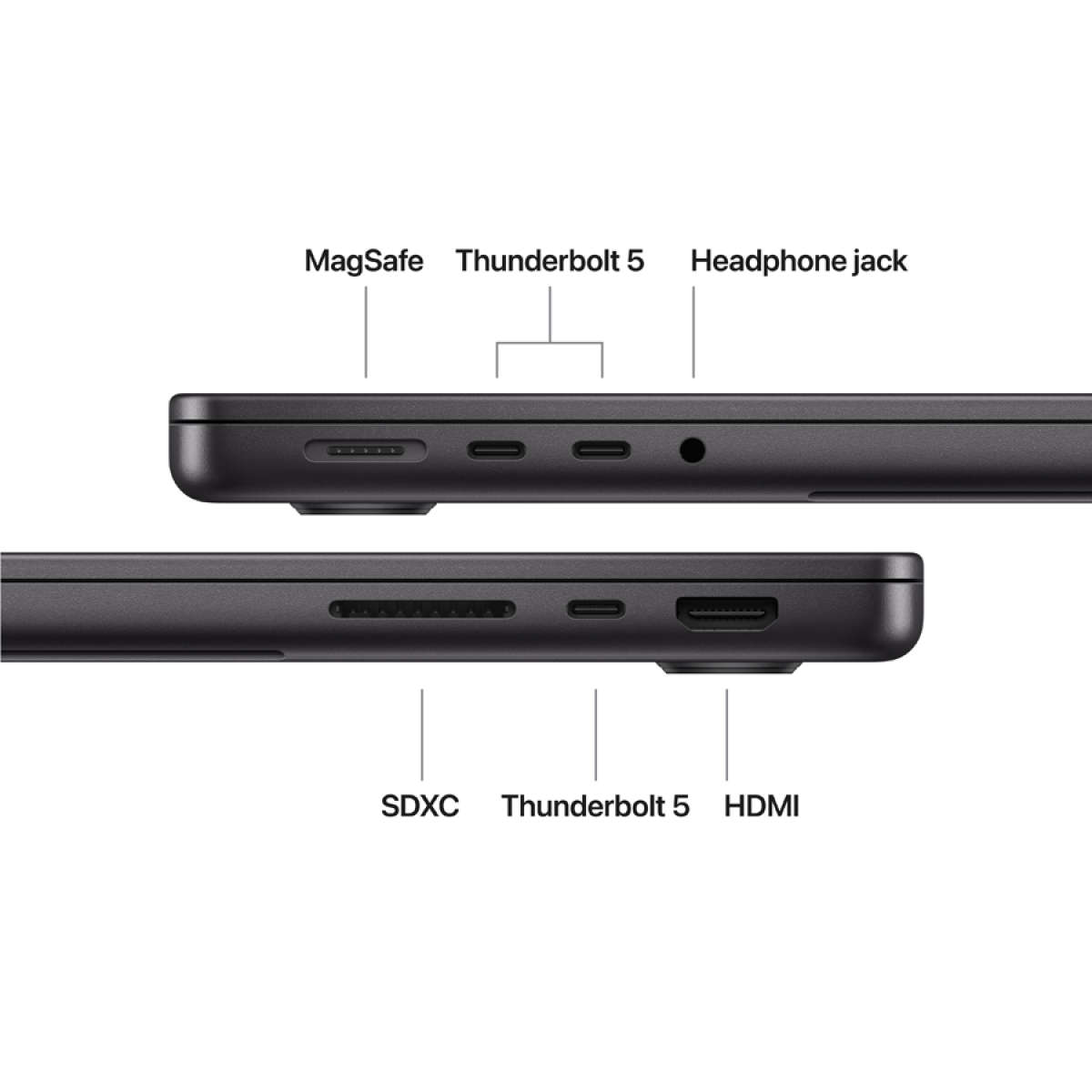 14-inch MacBook Pro: Apple M5 Pro chip with 15-core CPU and 16-core GPU, 24GB, 2TB SSD - Space Bl...