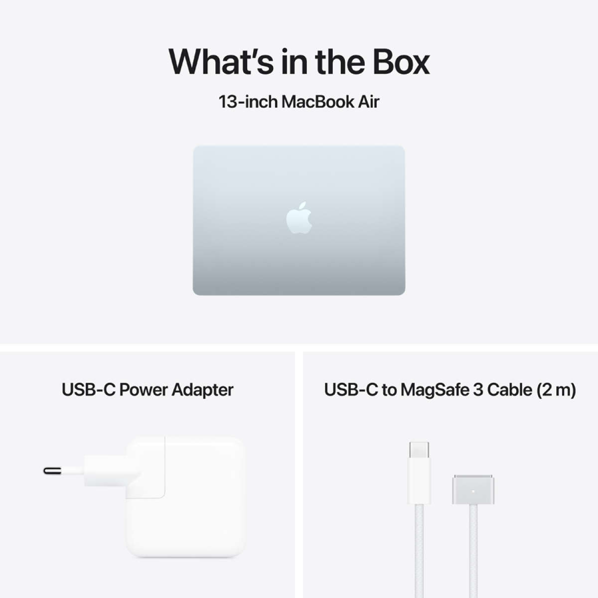 13-inch MacBook Air: Apple M5 chip with 10-core CPU and 8-core GPU, 16GB, 512GB SSD - Sky Blue,Mo...