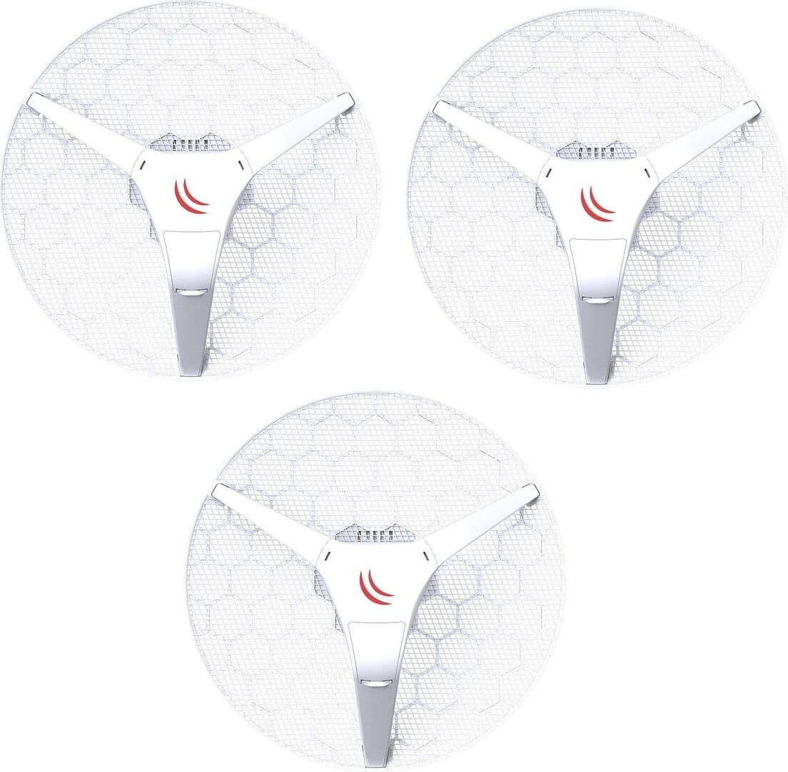 MikroTik LHG 5 - 5GHz Outdoor grid CPE - 3 pack