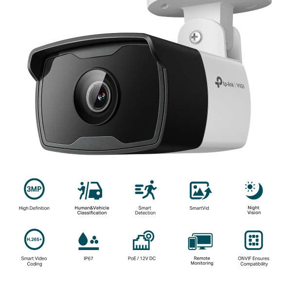 TP-Link VIGI 3MP Outdoor Bullet Network Camera