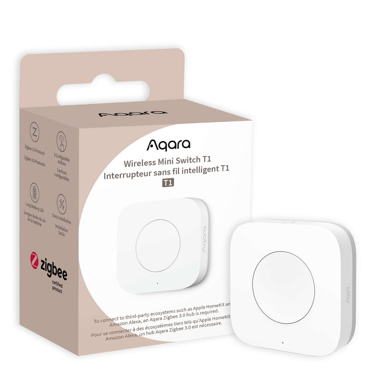 Aqara T1 Wireless Mini Switch | WB-R02D