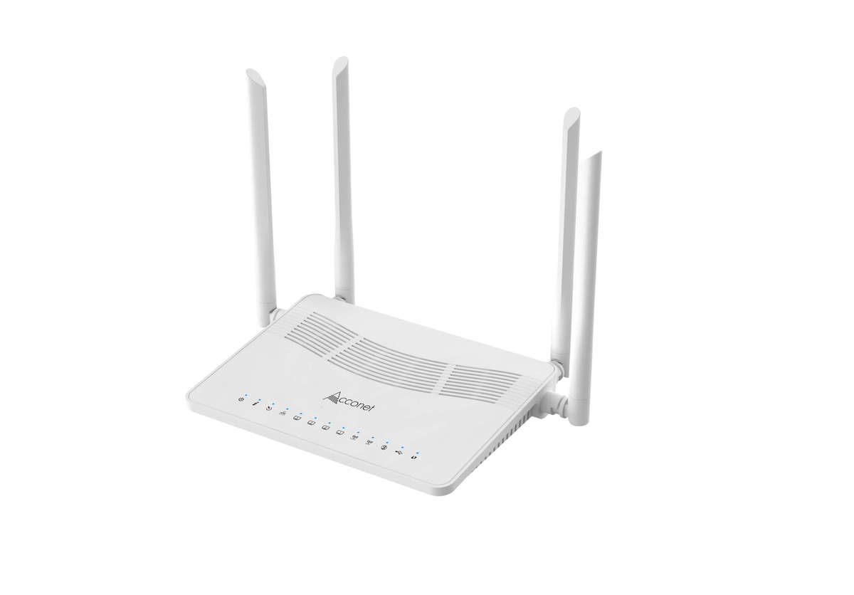 Acconet WiFi 6 xPON 4 Port Gigabit Wireless ONU/ONT