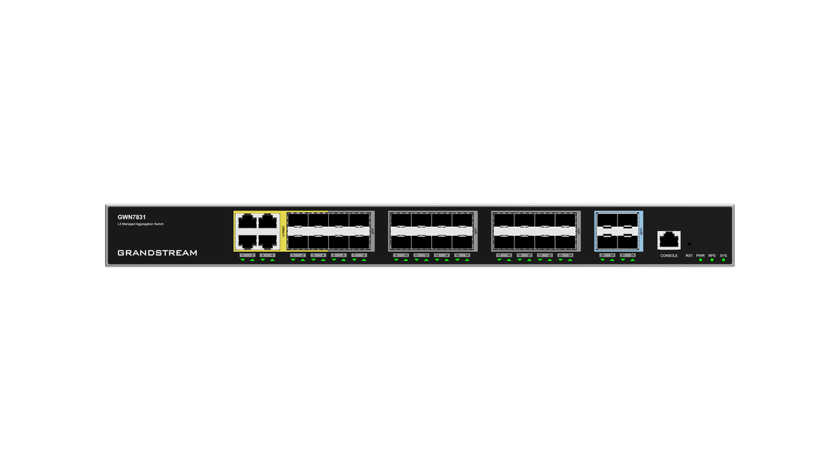 Grandstream Enterprise L3 Aggregation Managed Switch | GWN7831