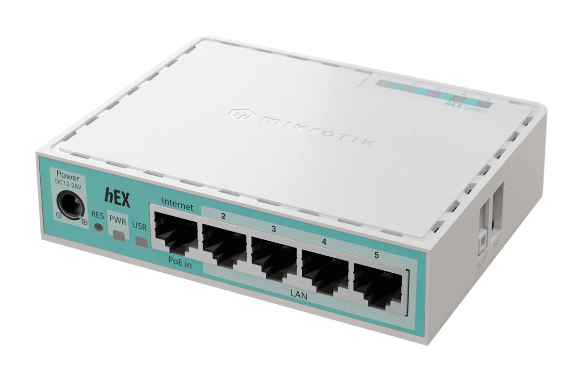 MikroTik hEX (E50UG) - Desktop Router with 5 Gb and 1 USB port