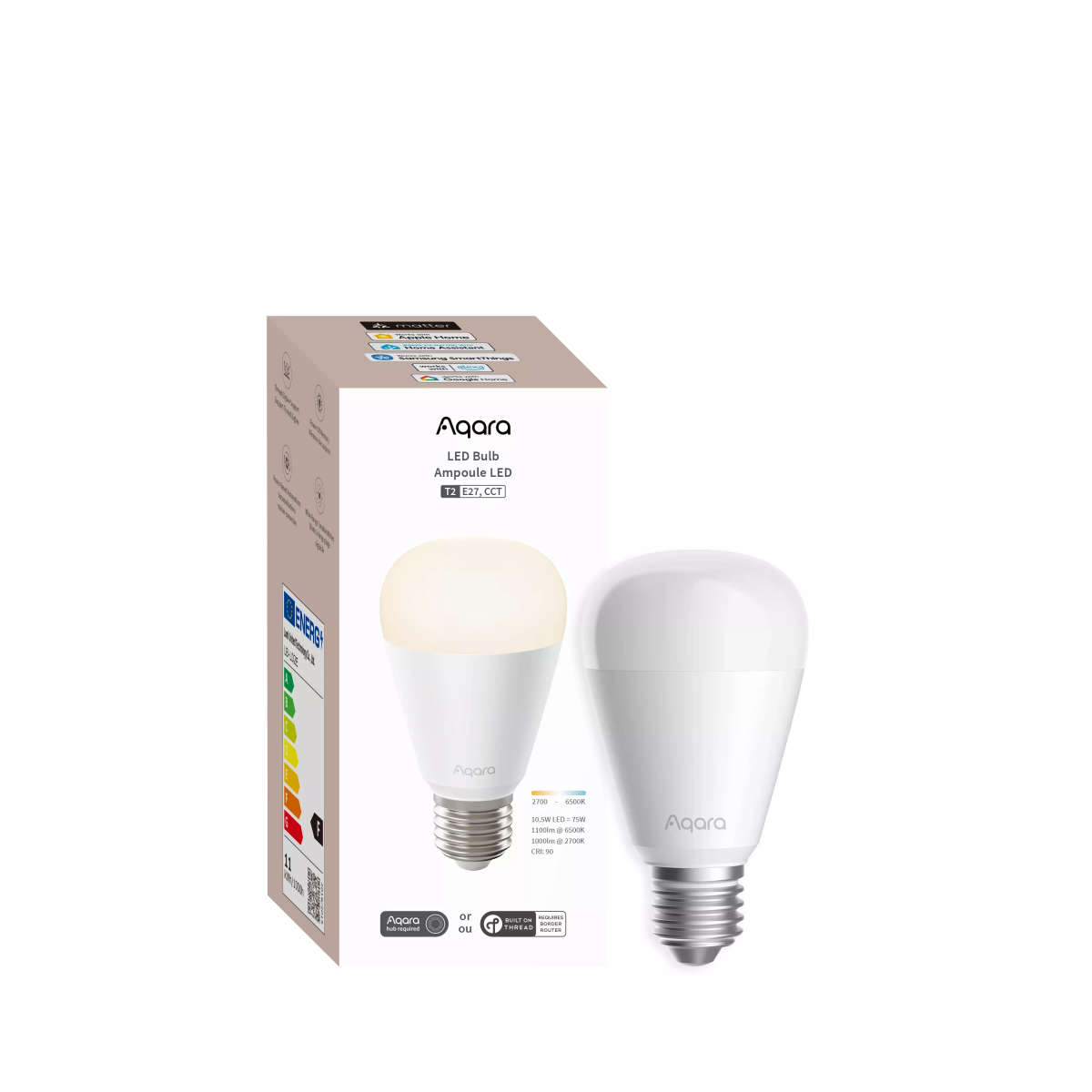 Aqara Lighting - LED Bulb T2 - Tunable White CCT - E27 Base | LB-L02E