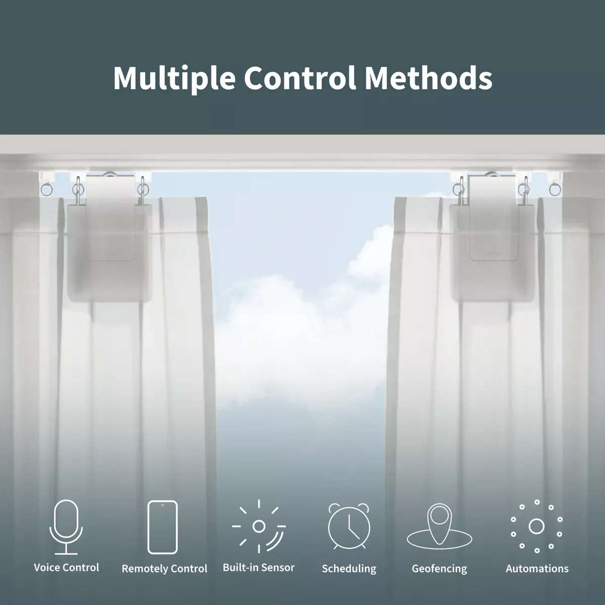 Aqara E1 Smart Curtain Driver Rod Version | CM-M01-ROD
