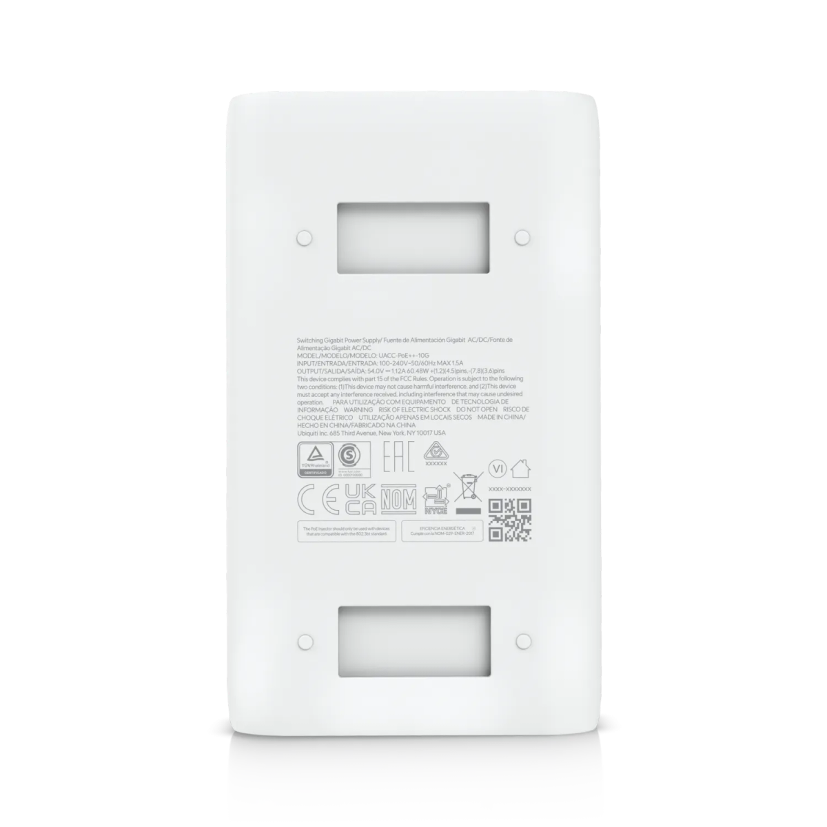 Ubiquiti 10GbE 54V 60W PoE++ Adapter | UACC-PoE++-10G