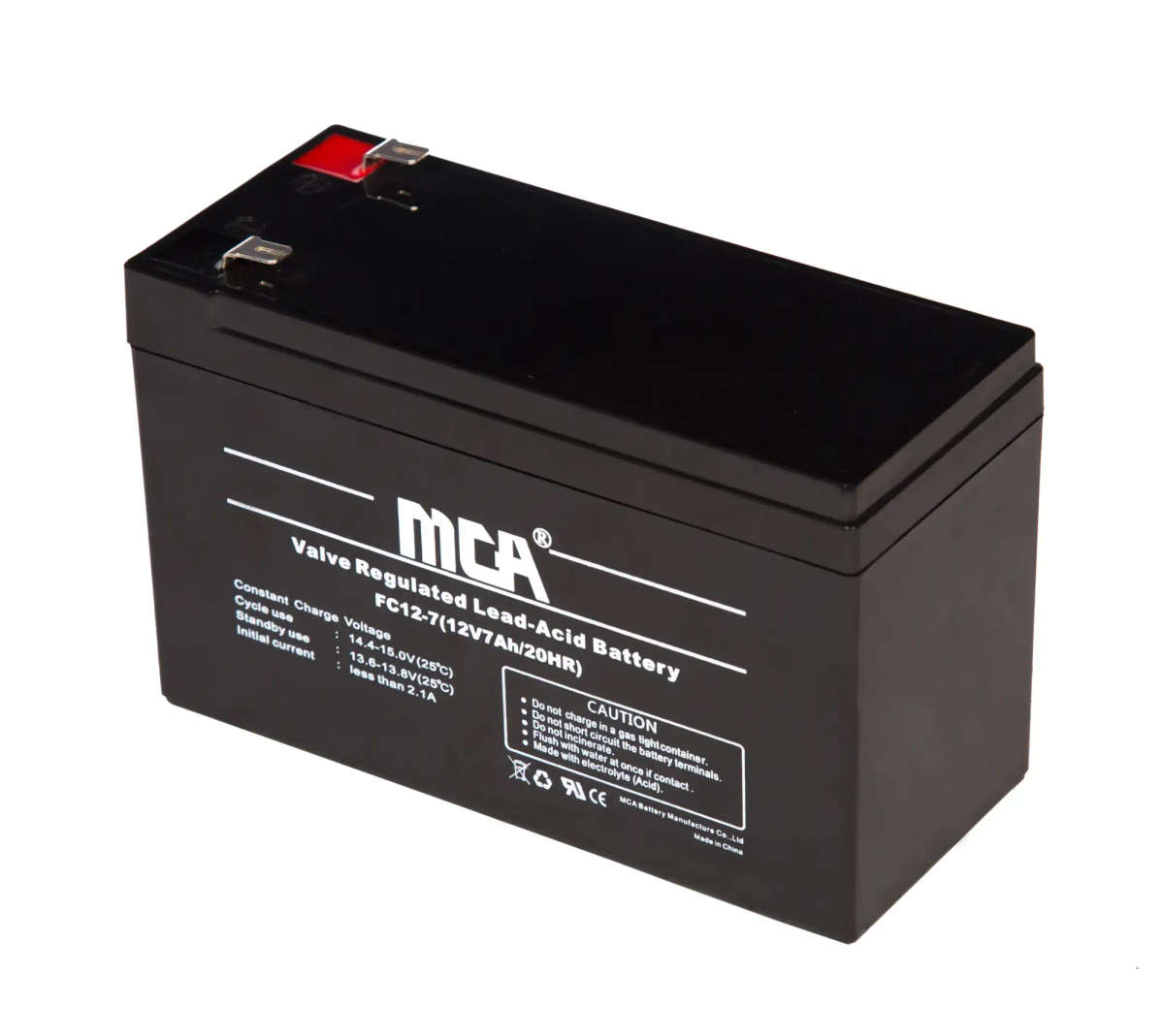 MCA  AGM - General Purpose Battery  12V/ 7A