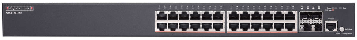 Edge-Core 28 Port Gb Websmart Pro PoE Switch
