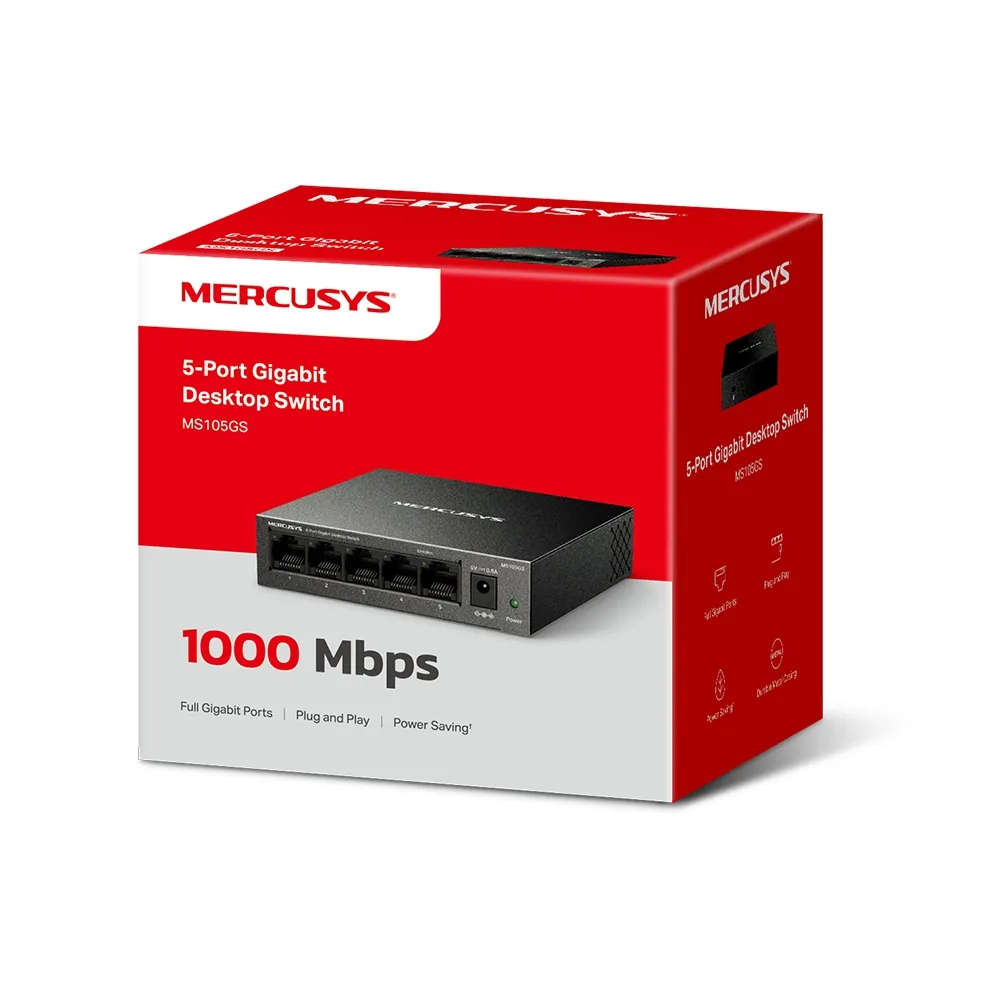 Mercusys 5-Port Gigabit Desktop Switch | MS105GS
