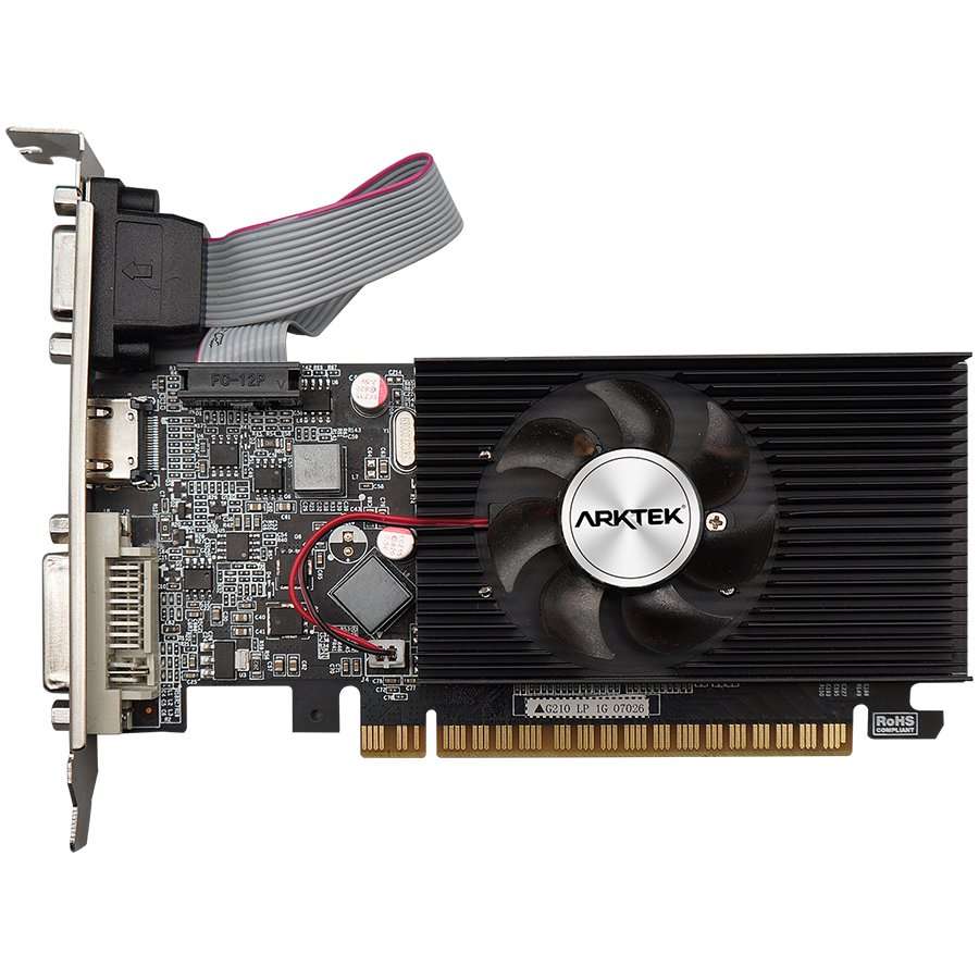 Arktek Nvidia GT610 2GB DDR3 64-bit HDMI / DVI / VGA Graphics Card