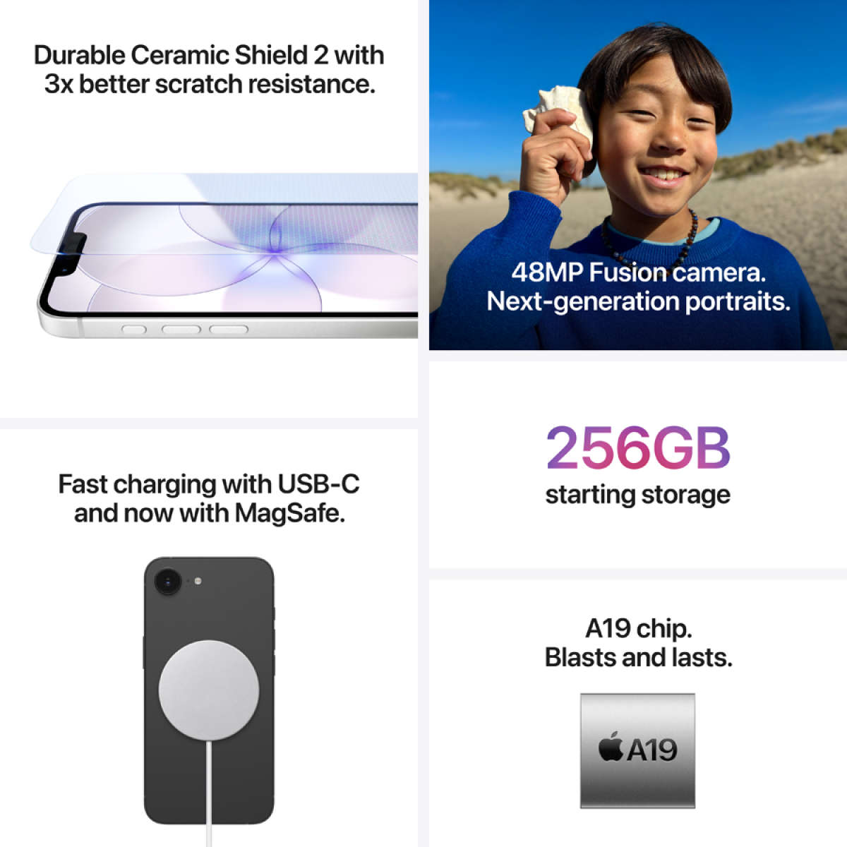 iPhone 17e 256GB White,Model A3634