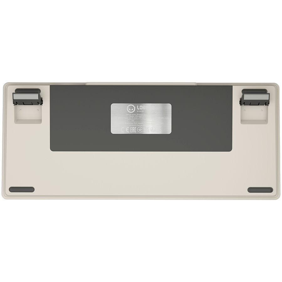 LORGAR KBP7075W, Wireless 75% Mechanical Gaming Keyboard Pro, Beige, EN layout