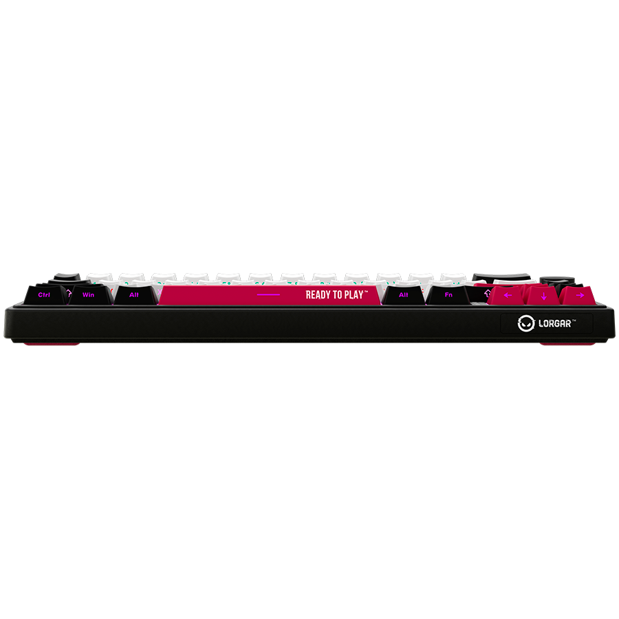 LORGAR KBP70MW, Wireless 65% Mechanical Gaming Keyboard Pro, Black/red, EN layout