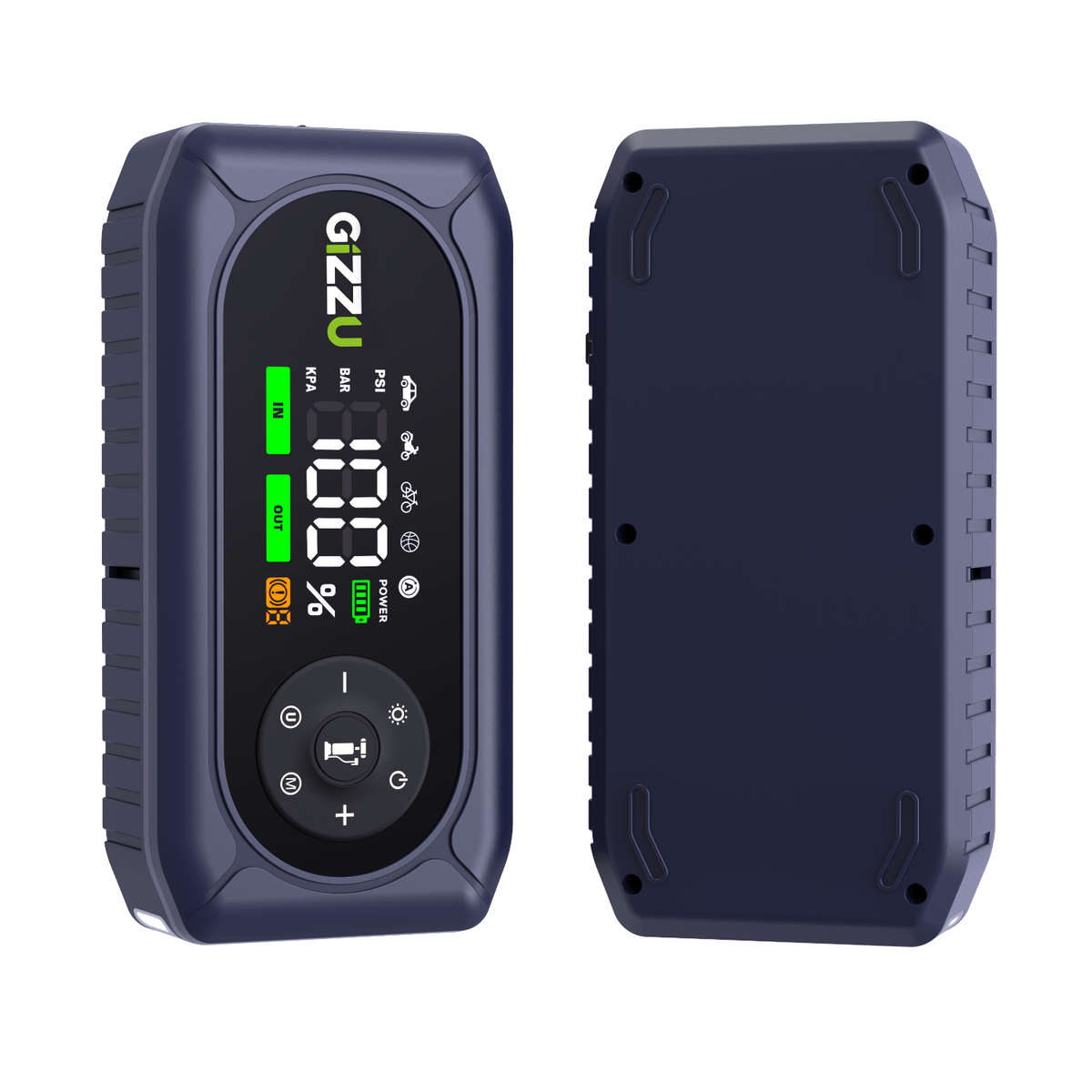 Gizzu 4-in-1 Jump Starter and Air Compressor